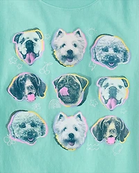 Girls Dogs Graphic Tee