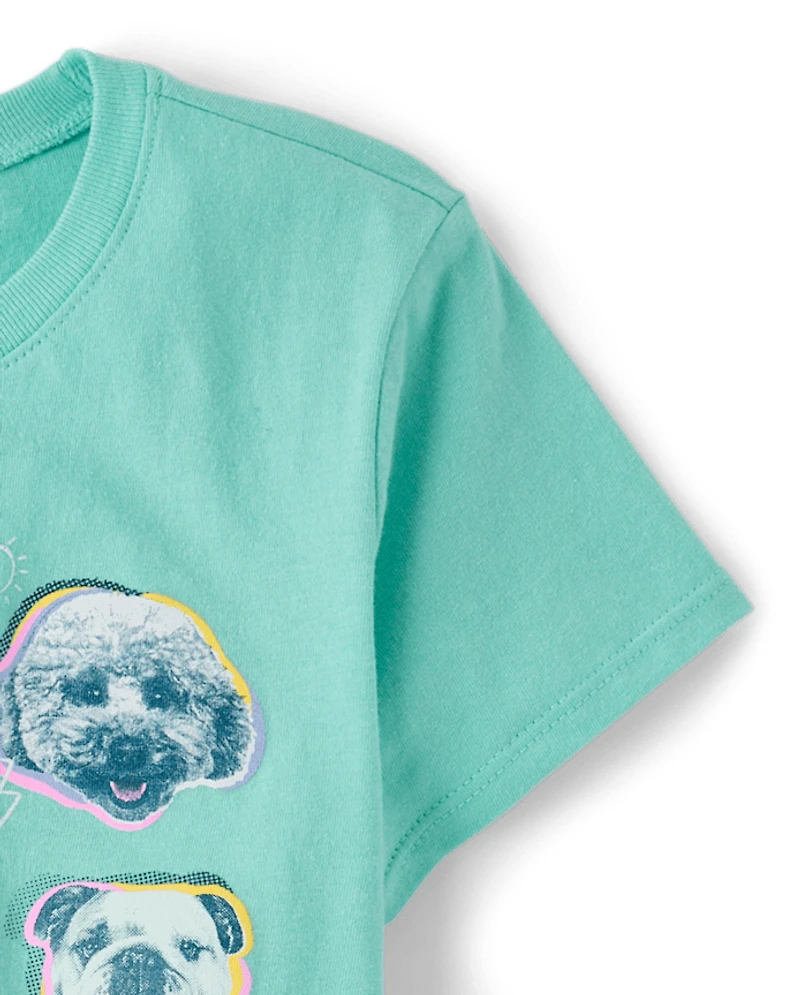Girls Dogs Graphic Tee