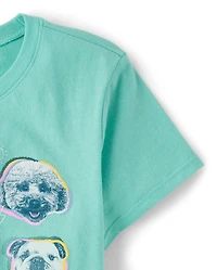 Girls Dogs Graphic Tee