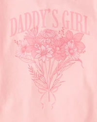 T-shirt graphique « Fille à papa » pour filles