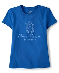 Girls East Coast Ocean Club Graphic Tee