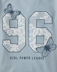 Girls Girl Power League Graphic Baby Tee