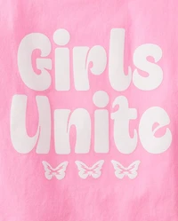 Girls Unite Relaxed Cropped Graphic Tee