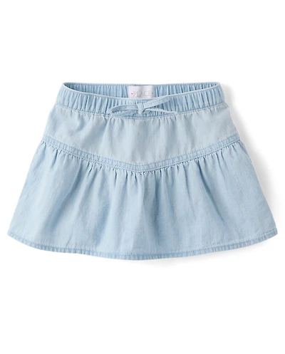 Baby And Toddler Girls Chambray Skort
