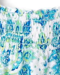 Toddler Girls Paisley Smocked Tank Top