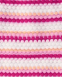 Toddler Girls Striped Crochet 2-Piece Outfit Set