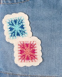 Baby And Toddler Girls Crochet Shortie Jeans Shorts