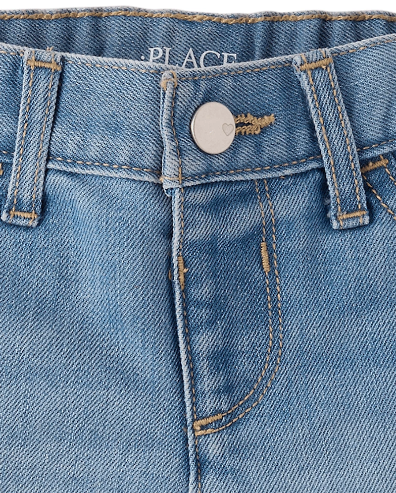 Shorties en jean crochetées pour bébés et petites filles