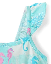 Baby And Toddler Girls Sea Creature Flutter Dress