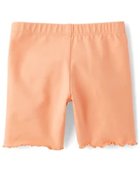 Toddler Girls Palm Tree Lettuce Bike Shorts 3-Pack