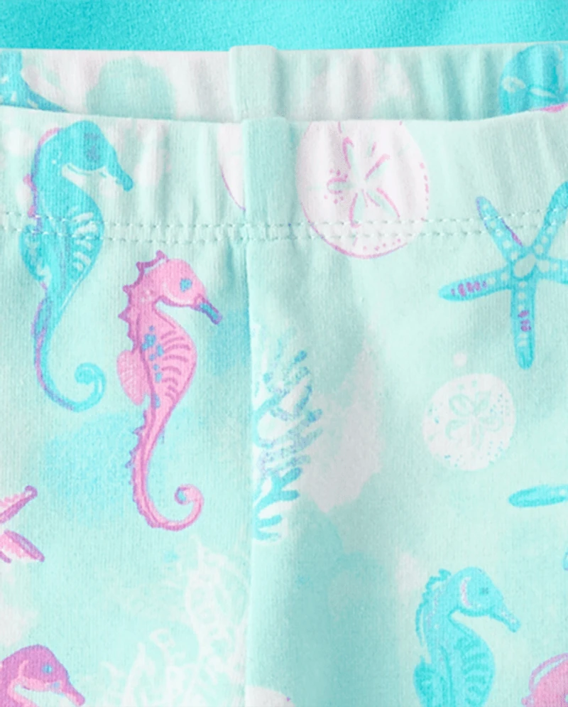 Toddler Girls Seashell Bike Shorts 3-Pack