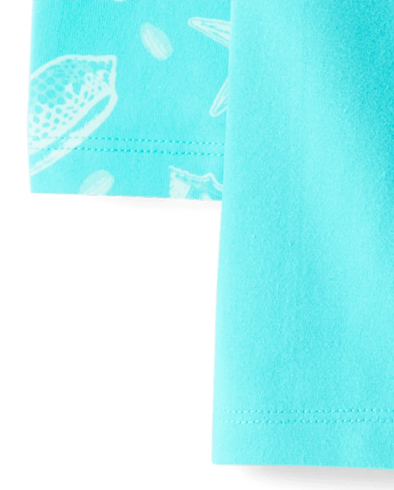 Toddler Girls Seashell Bike Shorts 3-Pack