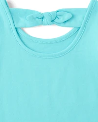 Toddler Girls Glitter Sea Creature Bow Back Tank Top 3-Pack