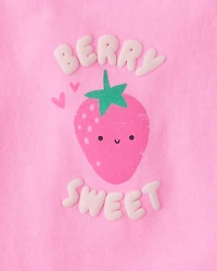 Toddler Girls Puff Print Fruit Ruffle Tank Top 3-Pack