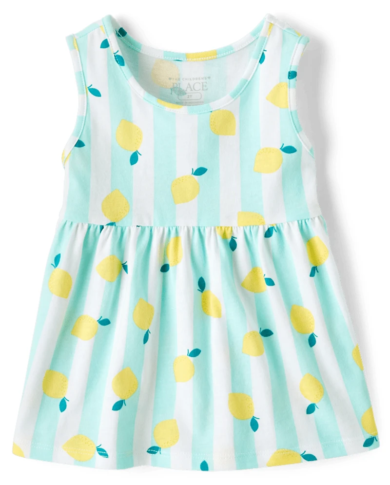 Toddler Girls Lemon Tank Top 3-Pack