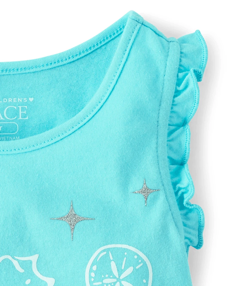 Toddler Girls Sea Creature 2-Piece Outfit Set