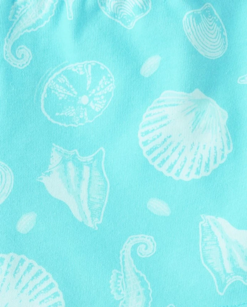 Toddler Girls Sea Creature 2-Piece Outfit Set