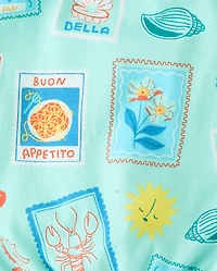 Baby And Toddler Girls Postcard Flutter Romper