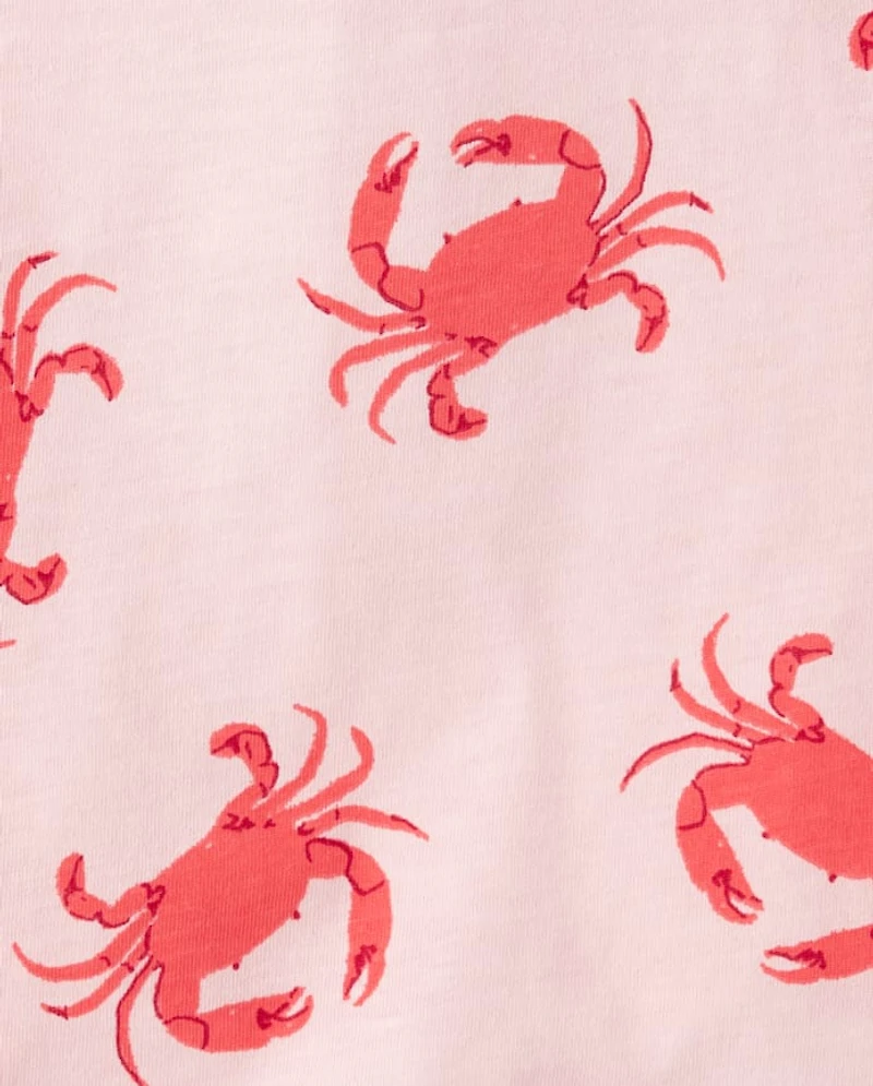 Toddler Girls Crab Tank Top 3-Pack