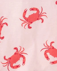 Toddler Girls Crab Tank Top 3-Pack