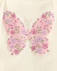 Toddler Girls Glitter Floral Butterfly Tank Top 3-Pack
