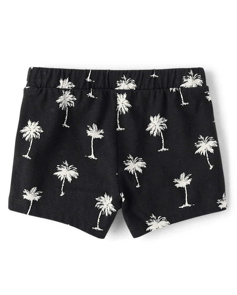 Toddler Girls Tropical Ruffle Shorts 3-Pack