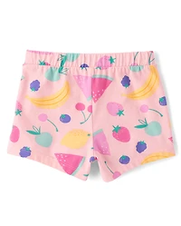 Toddler Girls Fruit Pull On Shorts 3-Pack