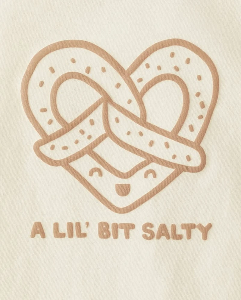 Baby And Toddler Girls Pretzel Graphic Tee