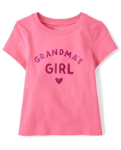 Baby And Toddler Girls Grandma's Girl Graphic Tee