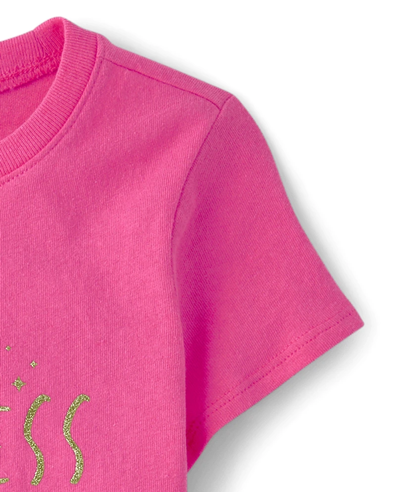 Baby And Toddler Girls Princess Graphic Tee
