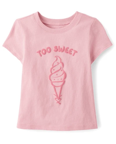 Baby And Toddler Girls Too Sweet Graphic Tee