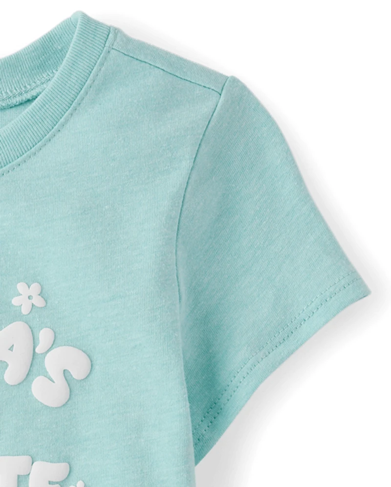 Baby And Toddler Girls Grandpa's Favorite Graphic Tee