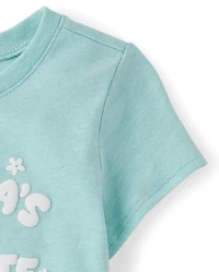 Baby And Toddler Girls Grandpa's Favorite Graphic Tee