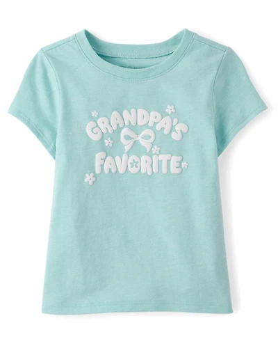 Baby And Toddler Girls Grandpa's Favorite Graphic Tee