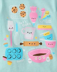 Baby And Toddler Girls Baking Graphic Tee