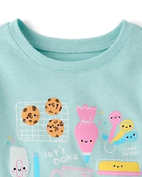 Baby And Toddler Girls Baking Graphic Tee