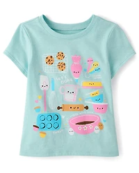Baby And Toddler Girls Baking Graphic Tee