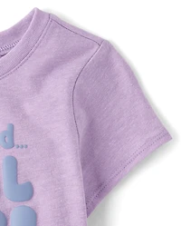 T-shirt graphique « Gâtez-moi » pour bébés et petites filles