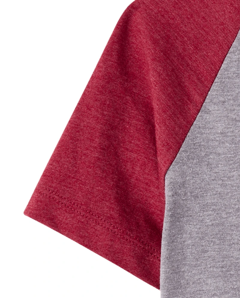 Baby And Toddler Boys Varsity Graphic Ringer Tee