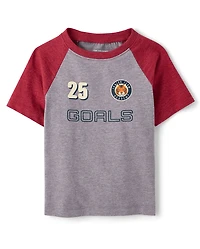 Baby And Toddler Boys Varsity Graphic Ringer Tee