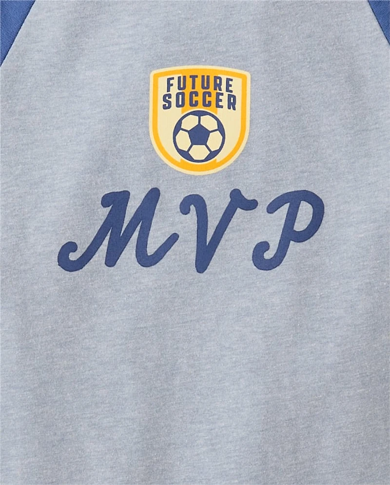 Baby And Toddler Boys MVP Graphic Ringer Tee