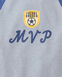 Baby And Toddler Boys MVP Graphic Ringer Tee