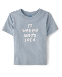 Baby And Toddler Bro's Idea Graphic Tee