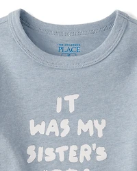 T-shirt graphique « Idée de petite sœur » pour bébé et enfant en bas âge