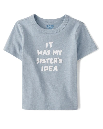 Baby And Toddler Sister's Idea Graphic Tee