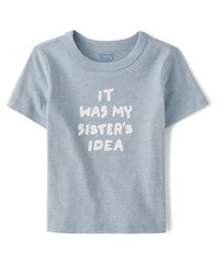 Baby And Toddler Sister's Idea Graphic Tee