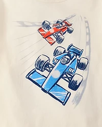 Baby And Toddler Boys Racecars Graphic Tee
