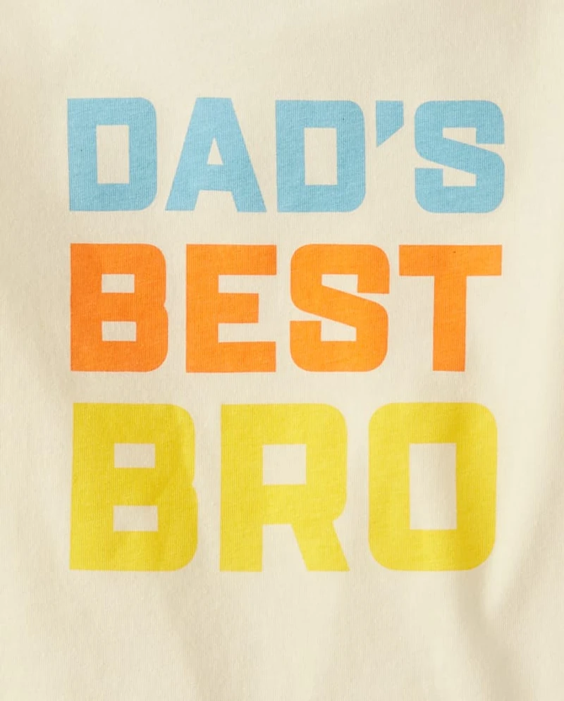 Baby And Toddler Boys Dad's Best Bro Graphic Tee