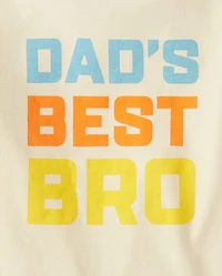 Baby And Toddler Boys Dad's Best Bro Graphic Tee