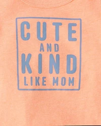 Baby And Toddler Boys Kind Like Mom Graphic Tee